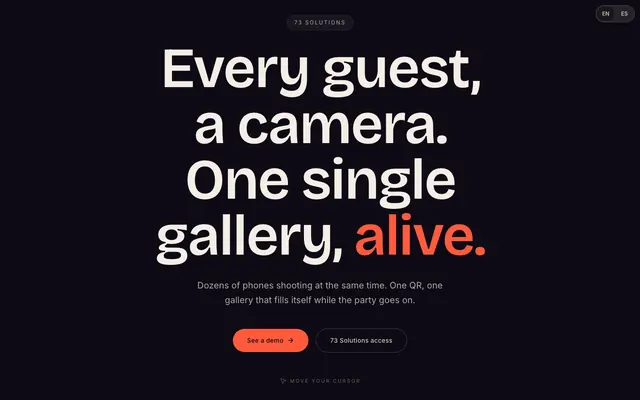 Así se ve la página de Evento Experience
